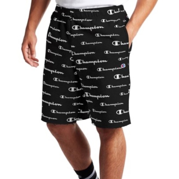 champion sweatpant shorts